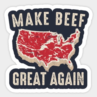 Make Beef Great Again American BBQ Party Sticker